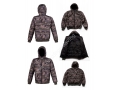 100% Nylon Men Zipper Quilted Puffer Down Jackets Camo Print For Winter 