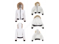 Women Slim Large Size Lightweight Jacket Stand Collar Fur Hooded Light Down Jacket 