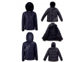 Hot Sale Dark Blue Camouflage Pattern Children Winter Cotton Hooded Jacket For Kid 