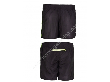 black color pongee sport shorts