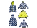 Custom Kid's Long Sleeve Hoodie  Down Jacket Polar Fleece Lining 　 