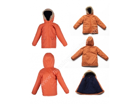  Kids Mid Long Puffer Jacket