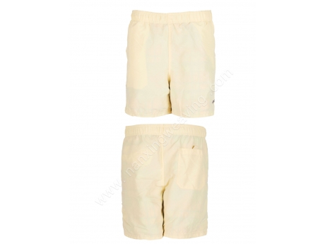 polyester yellow color simple beach shorts