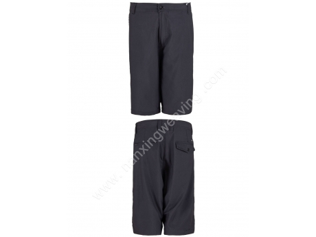 polyester 4 way spandex black mens beach shorts