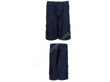 mens multi pocket fishing trunks navy color