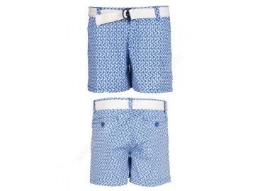 houndstooth print casual beach shorts