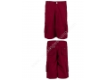 Men's Red Multi Pockets Cotton Loose Outdoor Cargo Jogger Shorts 