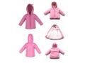 Nylon Taslon Baby Girls Winter Hoody  Outerwear Clothing 